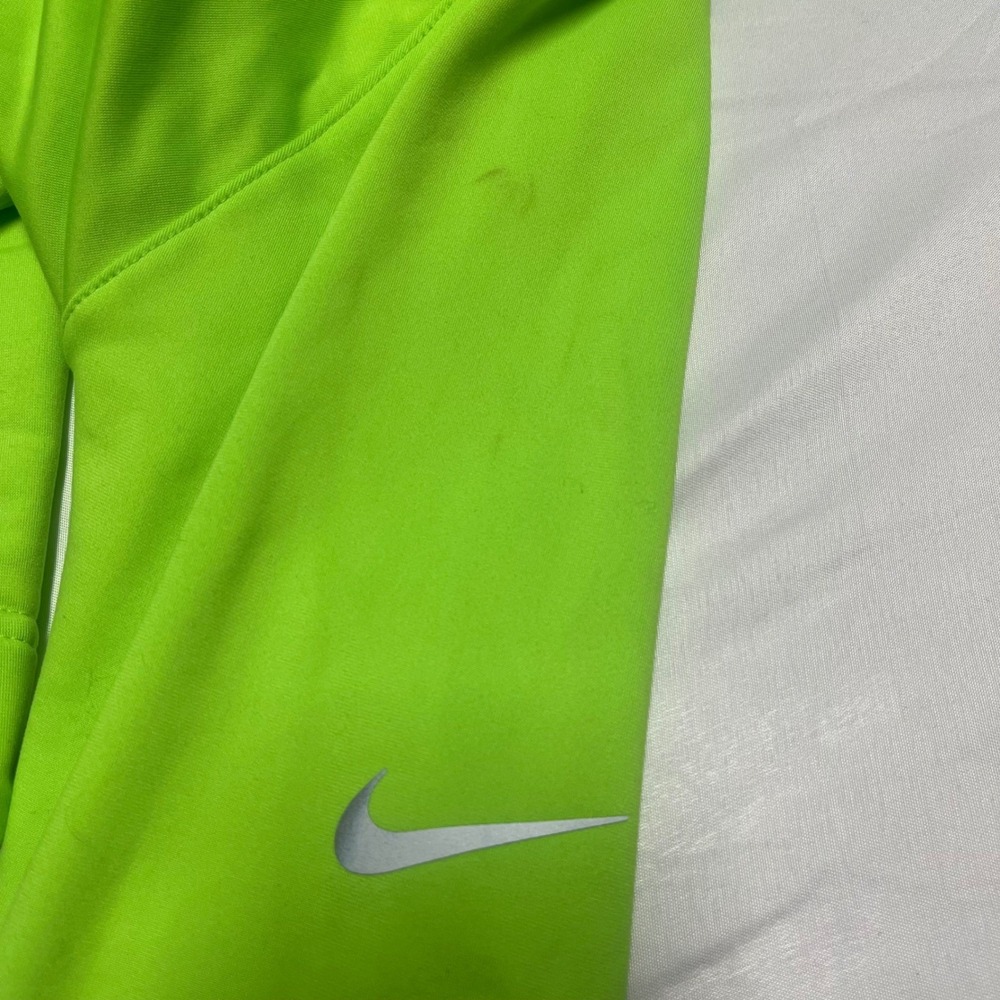 Nike Dri-FIT Womens Neon Green Quarter Zip Running Hoodie XS - Picture 5 of 7